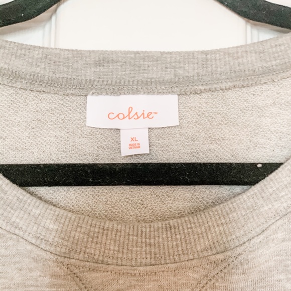 Target grey crop crew sweatshirt, Size XL - Picture 2 of 2